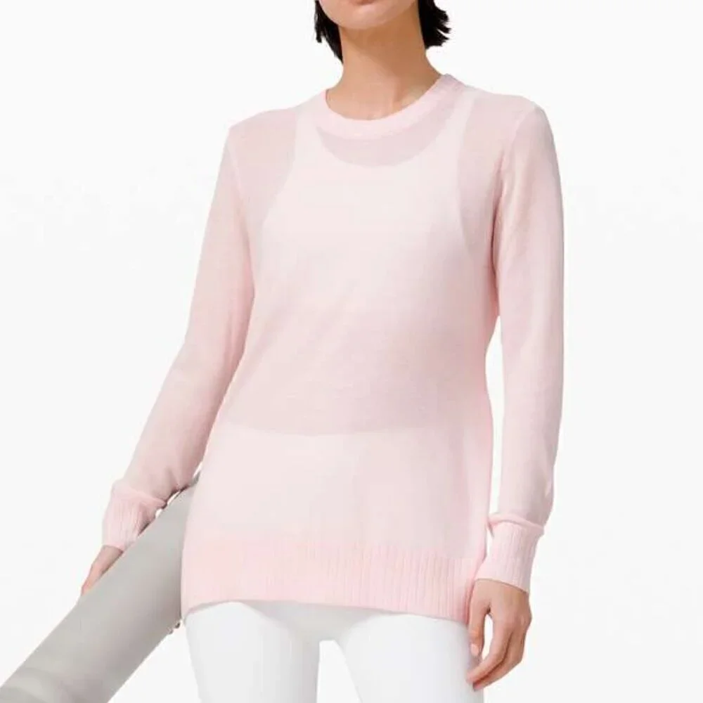 Lululemon Sincerely Yours Sweater - 4 Pink Glow